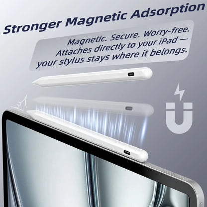 Stylus Pen for Ipad Fast Charge with Palm Rejection Tilt Sensitivity Active Touch Screen Pencil Compatible with Ipad 6/7/8/9/10 Pro12.9&11 Air3/4/5 Mini5/6/7 Tiktokshopholidayhaul