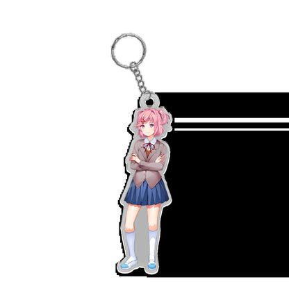 Doki Doki Acrylic Keychains, Ddlc Fashion Keychain, Custom Keychain, Cute Gift