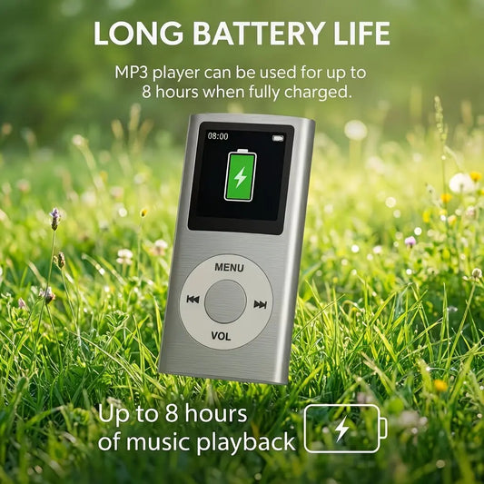 Portable MP3/MP4 Lossless Music Player with LCD Screen, Suitable for Students—Listening to Music, Reading, Travel, and Offline Use; an Ideal Student Gift. SD Card Not Included.