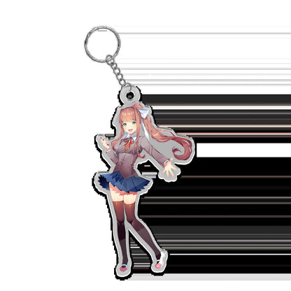 Doki Doki Acrylic Keychains, Ddlc Fashion Keychain, Custom Keychain, Cute Gift