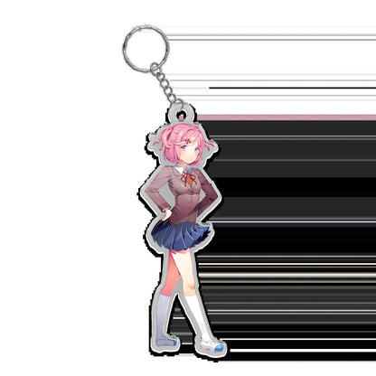 Doki Doki Acrylic Keychains, Ddlc Fashion Keychain, Custom Keychain, Cute Gift