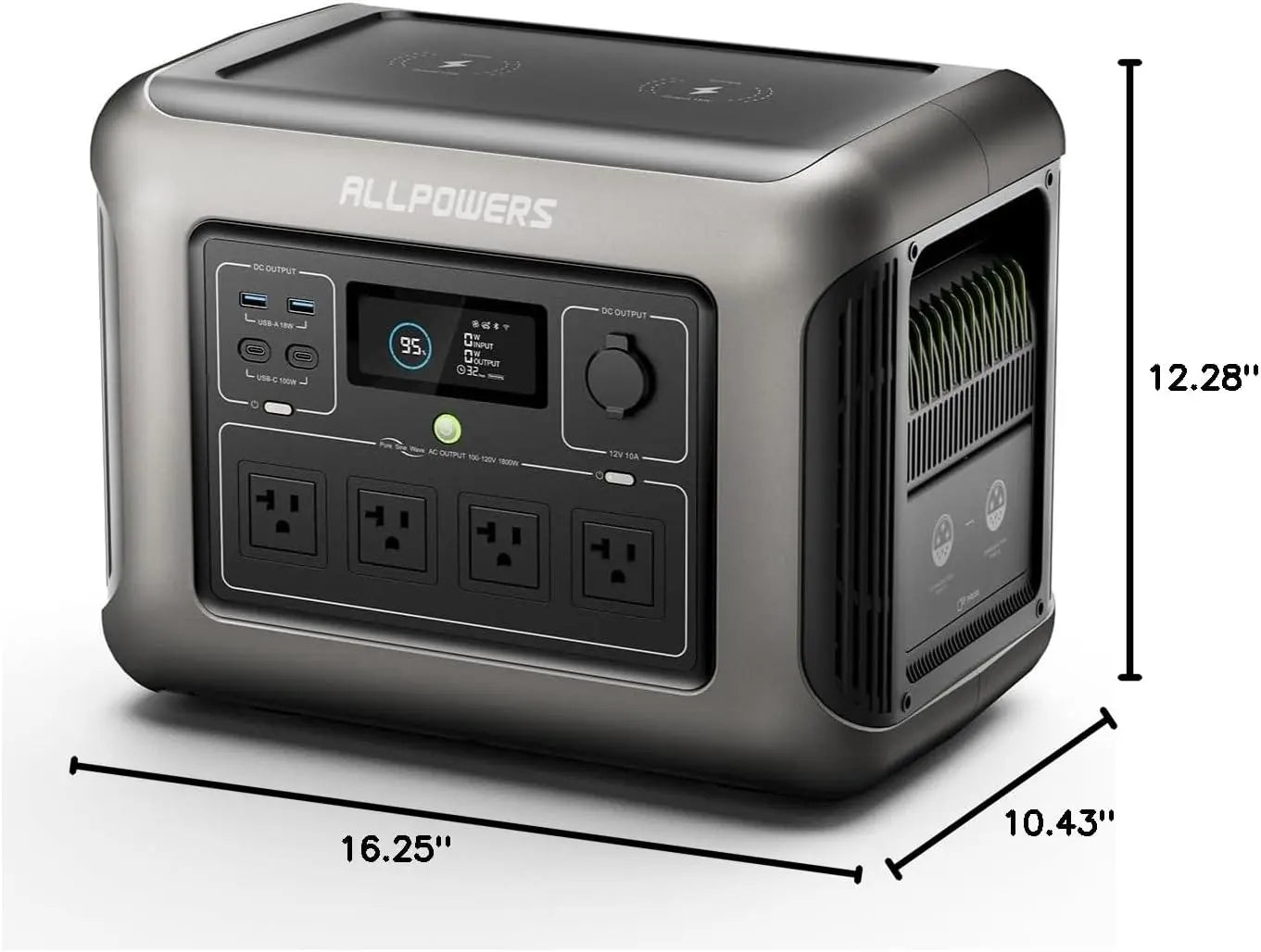 (2026 NEW)ALLPOWERS R1500 LITE Portable Power Station 1056Wh,Fast Charging,Lifep04 Battery,Suitable for Outdoorcamping,Rv,Home Backup Power Station Solar Generator
