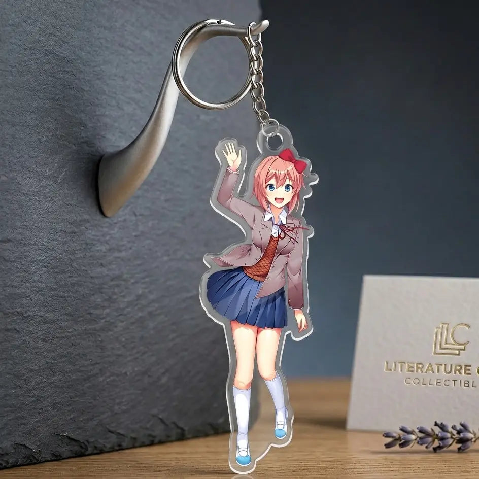 Doki Doki Acrylic Keychains, Ddlc Fashion Keychain, Custom Keychain, Cute Gift