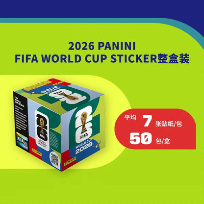 Panini FIFA World Cup 2026 Official Sticker Collection: 50-Pack Box - 350 Stickers Total - Factory Sealed & Unsearched Soccer Mystery Box, International Edition