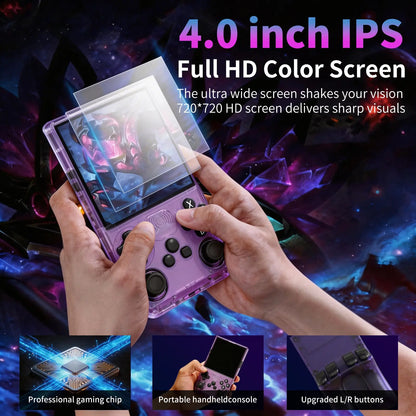 GAMINJA Online Handheld Game Console, 4-Inch HD Screen, 19+ Emulators, Online Battle & Game Download, 3500Mah Long Battery Life, Retro Portable Gaming Device, Portable Gaming System