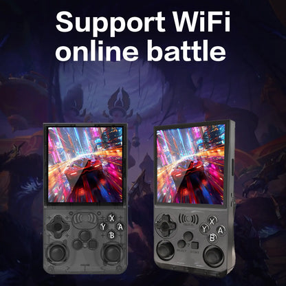 GAMINJA Online Handheld Game Console, 4-Inch HD Screen, 19+ Emulators, Online Battle & Game Download, 3500Mah Long Battery Life, Retro Portable Gaming Device, Portable Gaming System